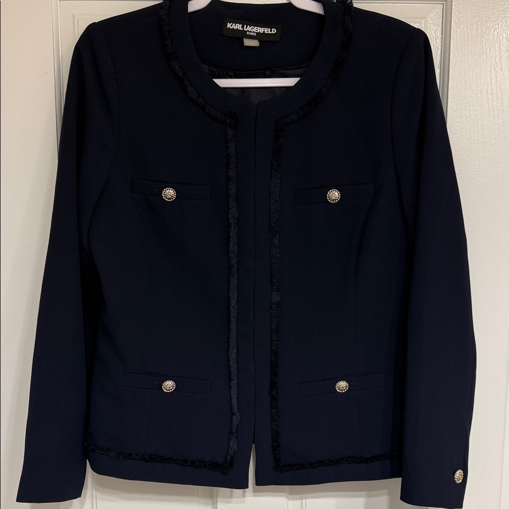 Karl Lagerfeld Women's Midnight Blue Blazer